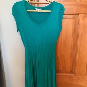 Aqua Short Sleeve Dress